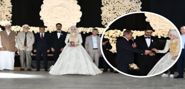 Şanlıurfa'da siyaset ve iş dünyasını buluşturan düğün: Kasım Hafız'ın oğlu evlendi