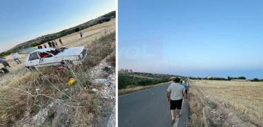 Şanlıurfa'da bir ailenin korku anları: Defalarca takla attı!