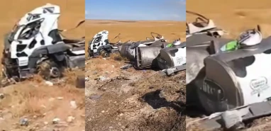 Şanlıurfa'da korkutan kazada mucize kurtuluş