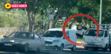 Şanlıurfa’da kontrolden çıkan araç takla attı!