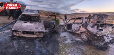 Şanlıurfa’da evin önünde duran araç bir anda alev aldı! Hurdaya döndü