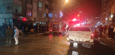 Şanlıurfa’da şark odaları yapan iş yeri yandı