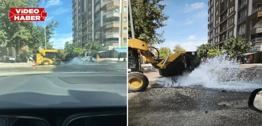Şanlıurfa’da vatandaş artık “haho” diyor! Yine kazı yapılırken boru patladı