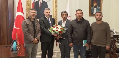 Maden işçilerinden Bakan Çiftçi'ye ziyaret: "AK Parti her daim emekçinin yanında"