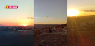 Şanlıurfa Seyirtepe’de gün batımı keyfi