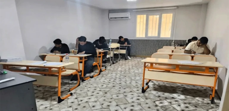 Akçakale’de KPSS’ye hazırlanan gençlere sınav provası!