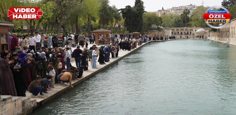 Balıklıgöl'de cuma bereketi! Hem dua hem huzur molası