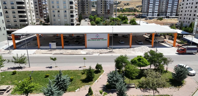 Karaköprü'de bir semt pazarı daha hizmete girmek için gün sayıyor