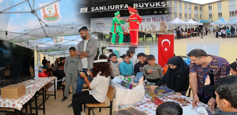 Şanlıurfa'da minikler sanat ve teknolojiyle buluştu: VR gözlüğü, ebru ve Karagöz bir arada