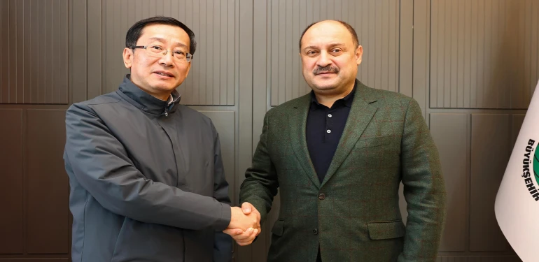 Çinli kültür ve turizm heyetinden Başkan Gülpınar'a ziyaret