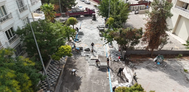 Karaköprü’de yıpranan sokaklara 'prestij' dokunuşu!