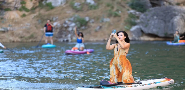 Şanlıurfa'nın saklı cenneti sporcuları büyüledi! "Hangi ülke diye sormayın..."