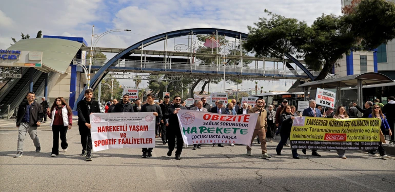 Şanlıurfa’da sağlık için omuz omuza yürüdüler!