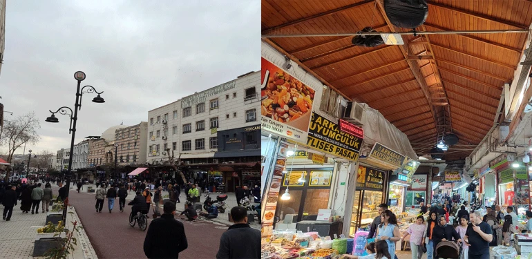 Şanlıurfa'da bayram öncesi çarşı doldu taştı! İğne atsan yere düşmez