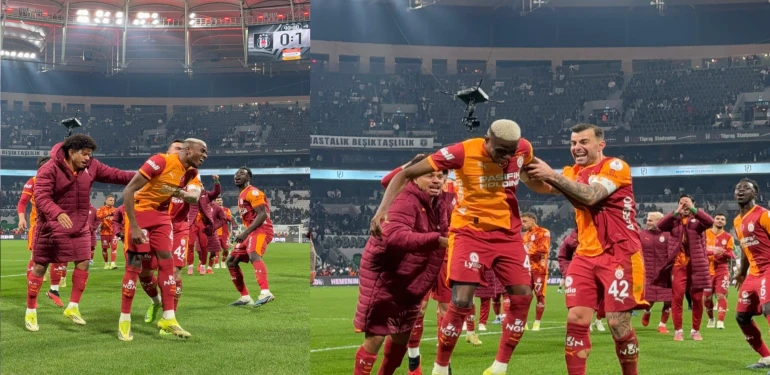 Galatasaray, Beşiktaş’ı yendi! Golü attı, maskeyi çıkardı