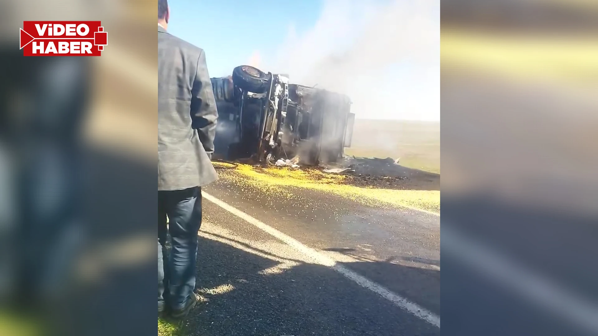 Şanlıurfa’da ekmek teknesi yanan tır sürücüsü sinir krizi geçirdi!