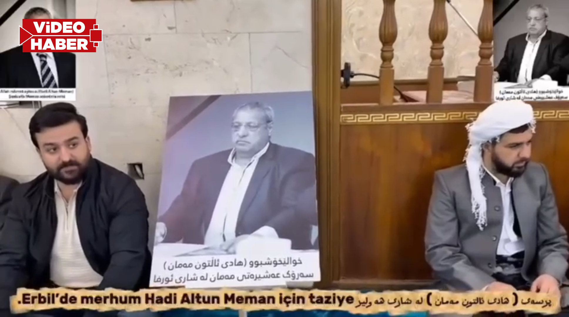 Şanlıurfa'da vefat eden Hadi Altun için Irak’ta taziye töreni