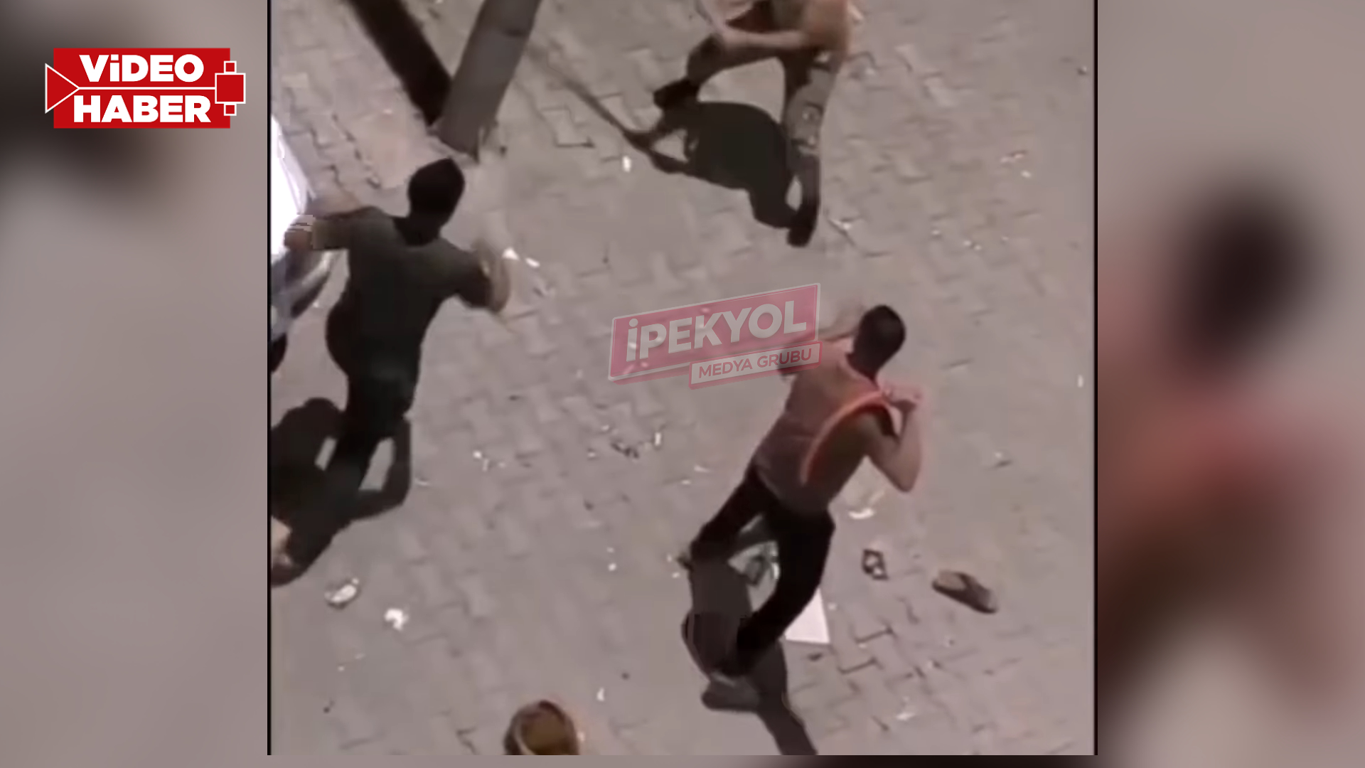 Şanlıurfa'da sopalar hortumlar havada uçuştu! Saniye saniye kaydedildi