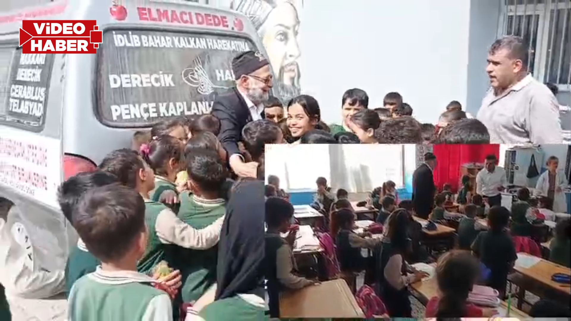 "Elmacı Dede" Şanlıurfa’da çocukların yüzünü güldürdü!