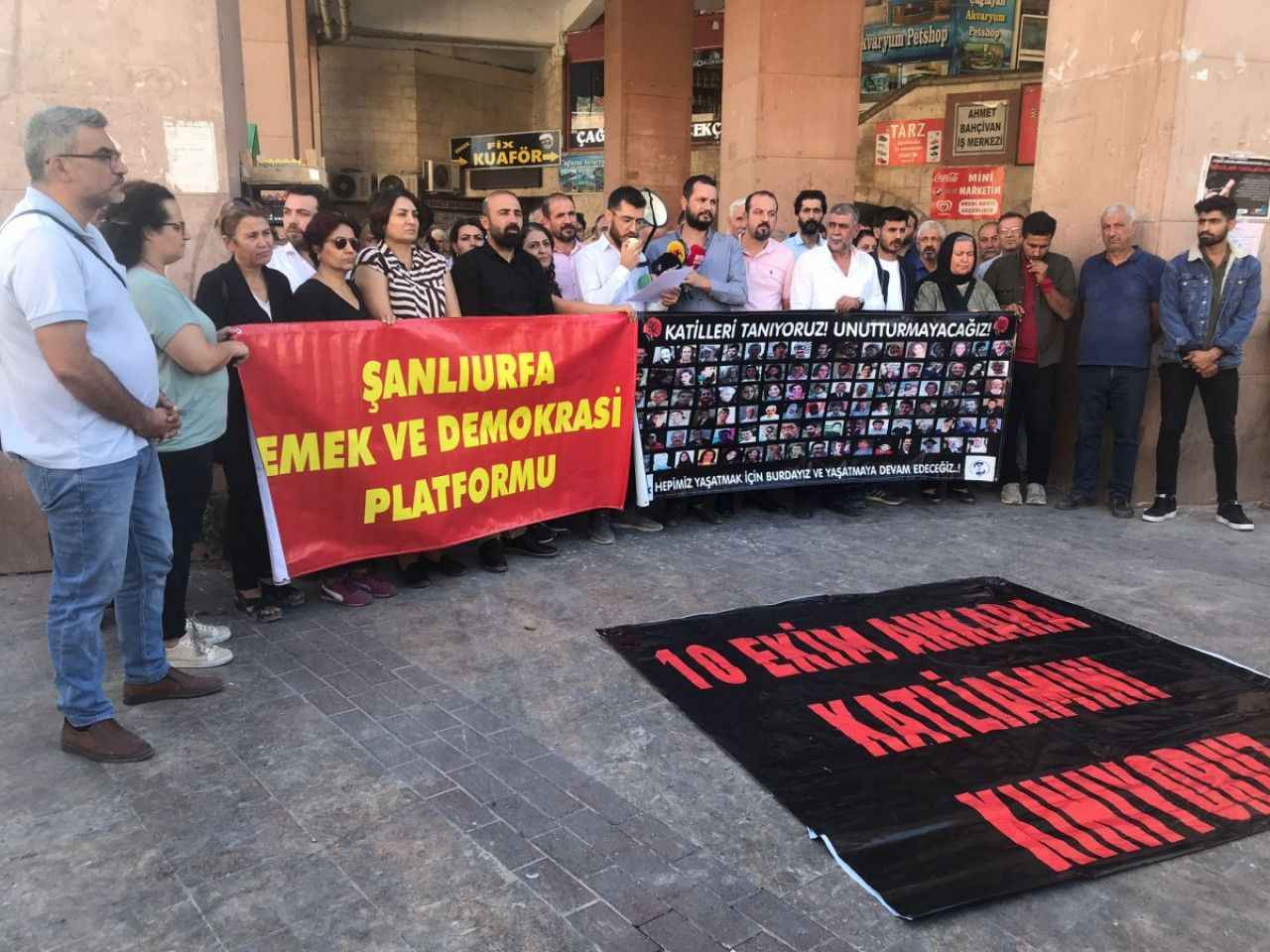 Ankara'da 7 yıl önce tren garı önündeki saldırıla ölenler Urfa'da anıldı