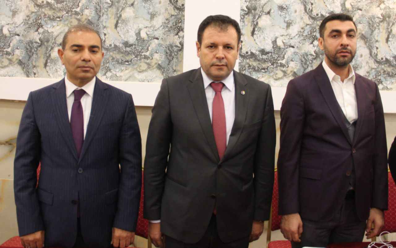 Başkan Yetim tebrikleri kabul ediyor