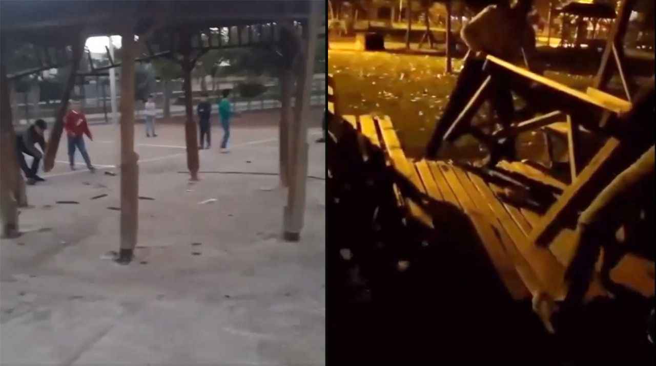 Siverek'te kamu malına zarar vermekten gözaltına alındılar