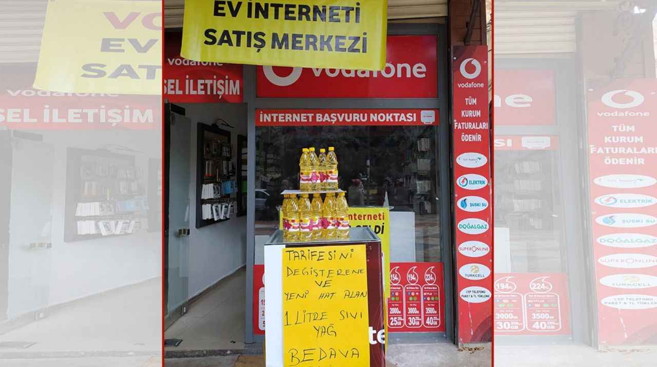 Urfa'da yeni hat alana 1 litre sıvı yağ hediye