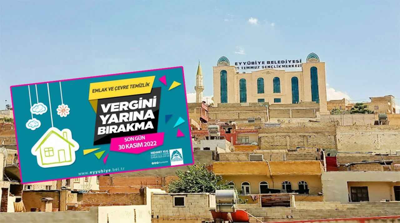 Eyyübiye Belediyesi’nden vergi uyarısı
