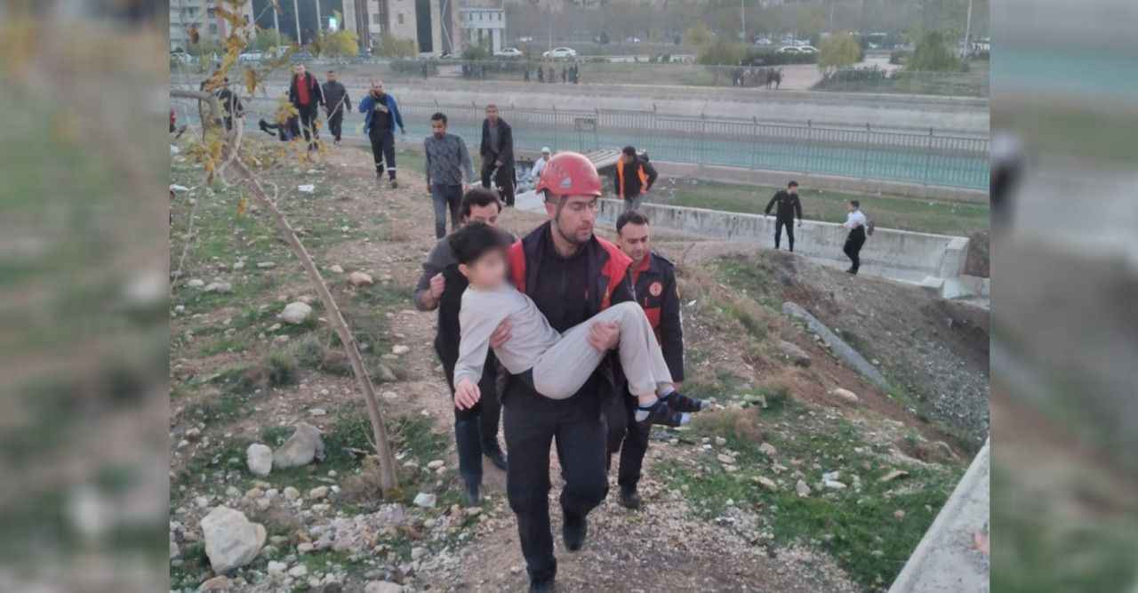 Kanala düştüğü iddia edilen çocuk kurtarıldı!