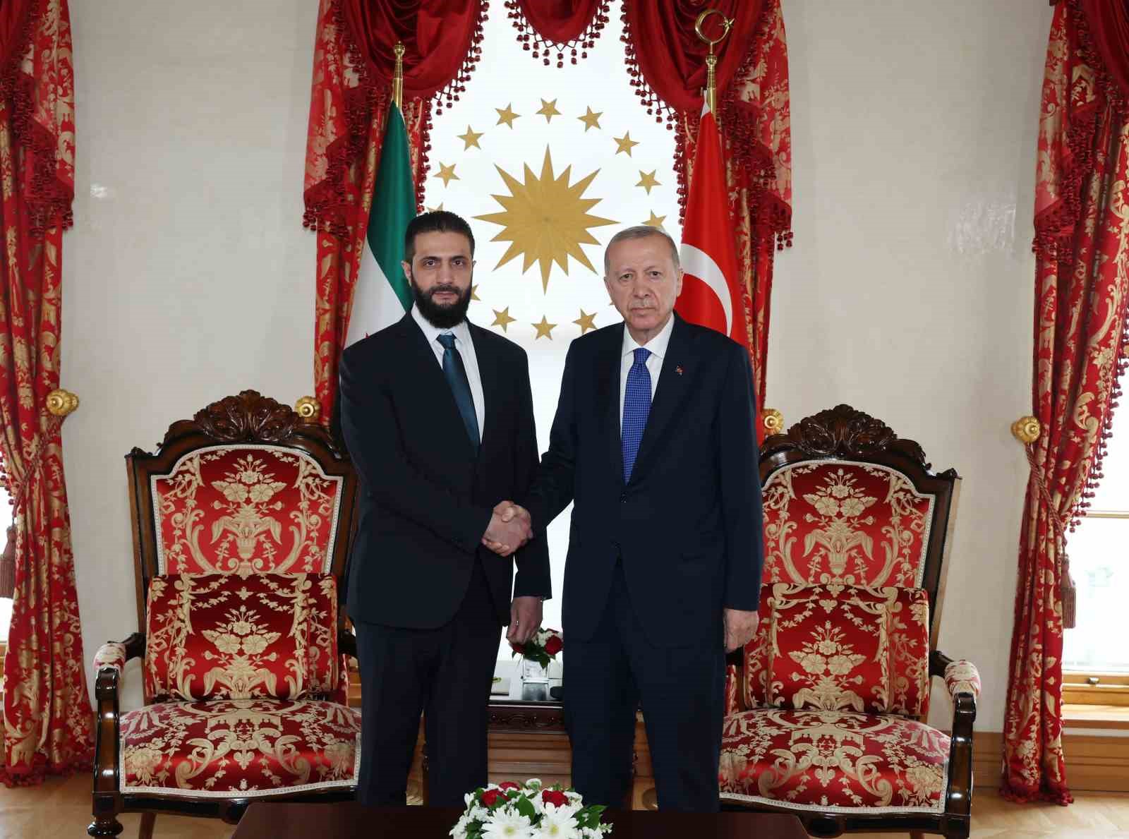 Cumhurbaşkanı Erdoğan, Ahmed Şara ile görüştü