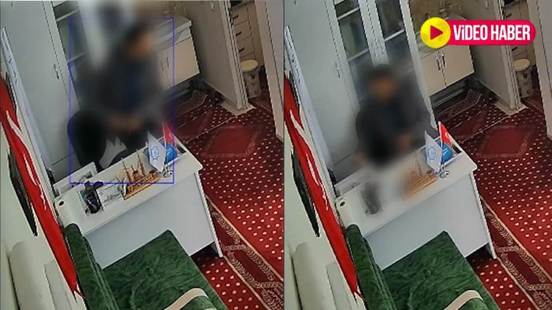Şanlıurfa’da camide hırsızlık: Pencereden girip paraları böyle çaldı