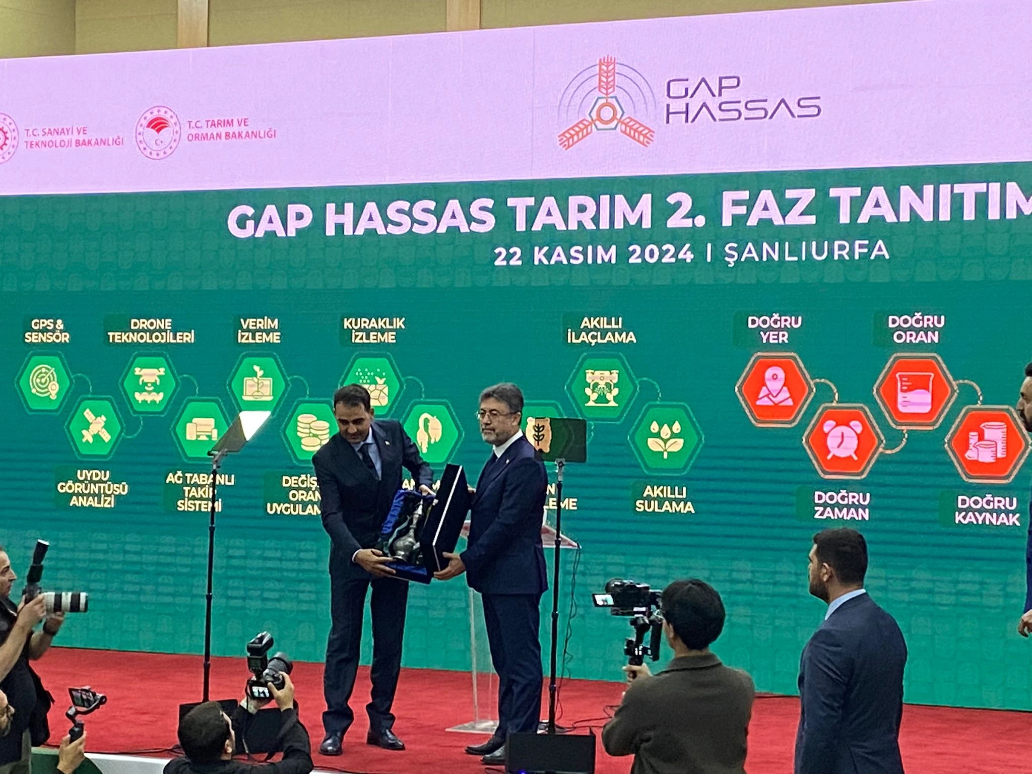 Şanlıurfa'da GAP Hassas Tarım Projesi tanıtıldı!  Bakan Yumaklı: Tarım sektörünü ileriye taşıyacak projeyi başlatıyoruz