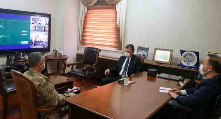 Bakan Soylu, Vali Erin ile görüştü