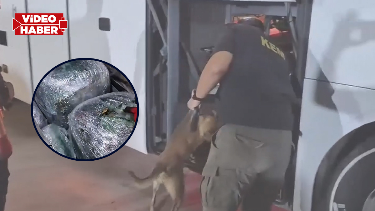 Şanlıurfa’da yolcu otobüsünde gizli sevkiyat! Valizden tam 17 kilo çıktı