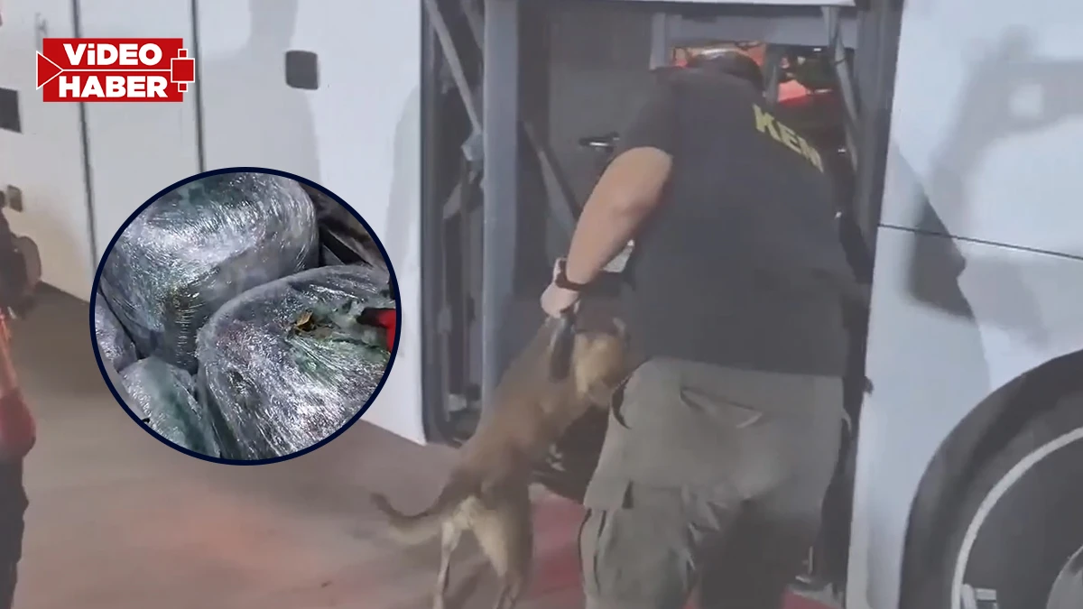 Şanlıurfa’da yolcu otobüsünde gizli sevkiyat! Valizden tam 17 kilo çıktı
