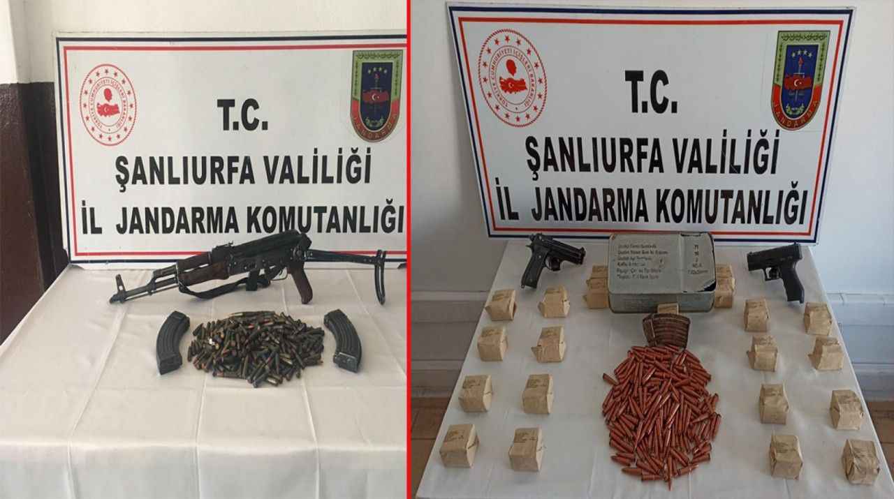 Ahır duvarında uzun namlulu silah ele geçirildi