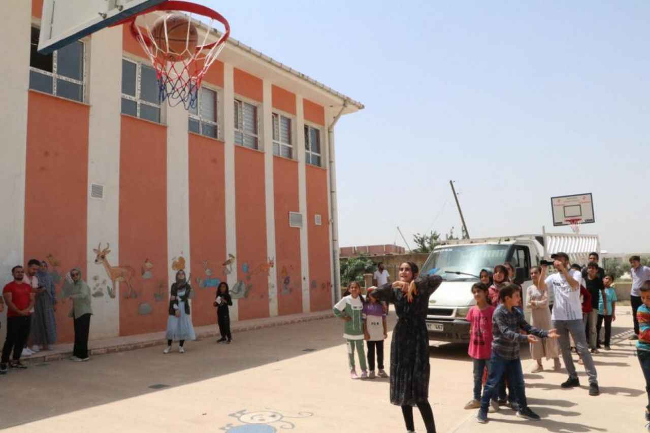 Şanlıurfalı öğrencilerin pota sevinci