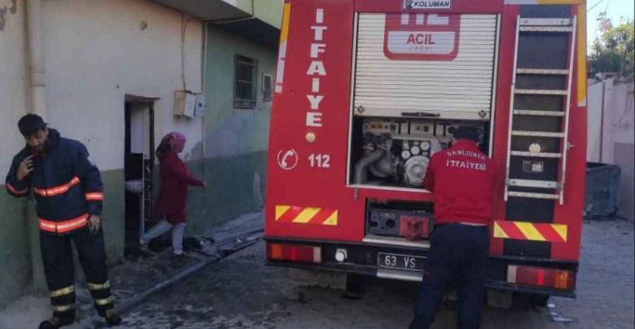 Mahallede çıkan yangında 2 kişi dumandan etkilendi!