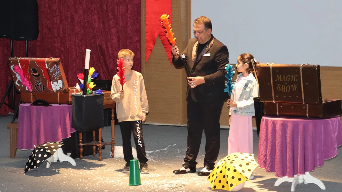 Karaköprü’de çocuklar bu gösteriye hayran kaldı!