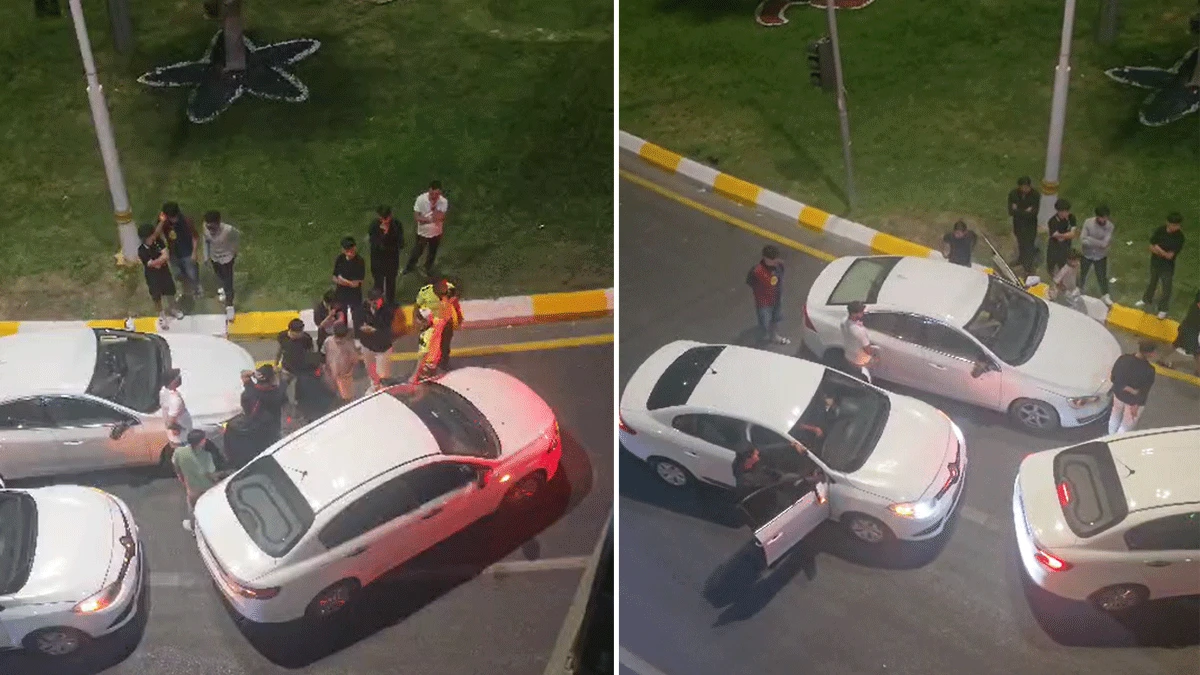 Şanlıurfa’nın göbeğinde yol ortasında tartışma! Polis müdahale etti