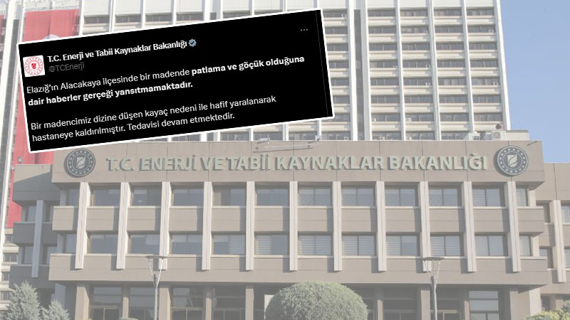 Elazığ’da maden ocağındaki patlama haberleri yalan çıktı! Bakanlıktan açıklama geldi