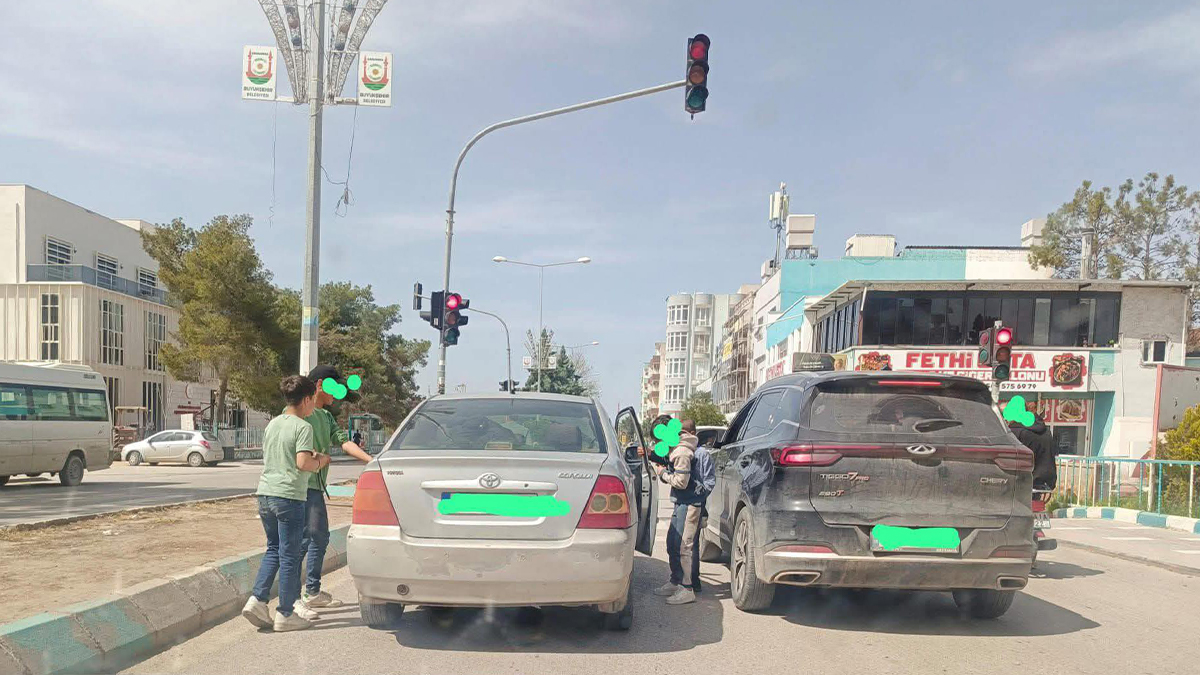 Şanlıurfa’da trafikte tepki çeken görüntüler!