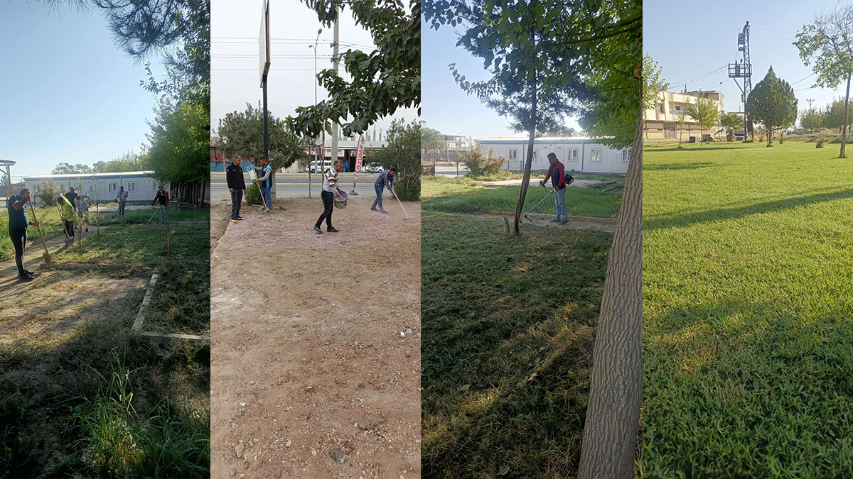 Akçakale’de cadde ve sokaklarda yeşil dönüşüm