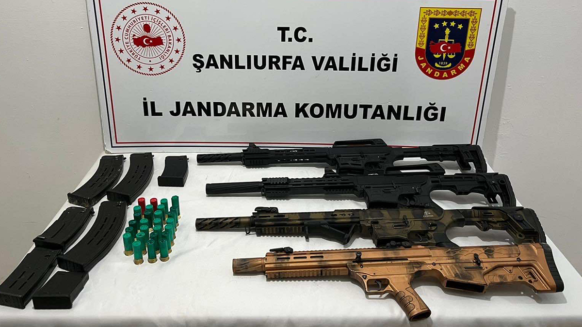 Şanlıurfa’da jandarmadan yasa dışı silah bulunduran şahıslara operasyon!