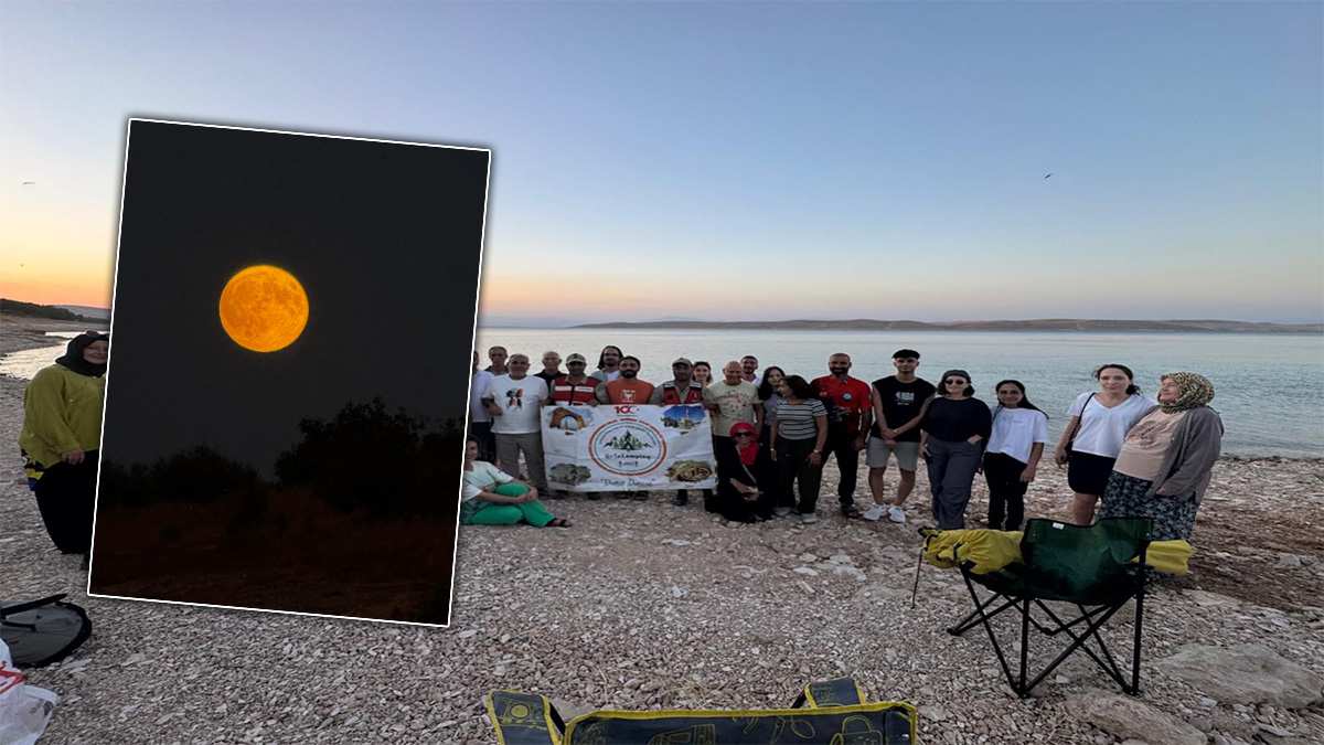 Atatürk Barajı kıyısında Kanlı Ay şöleni