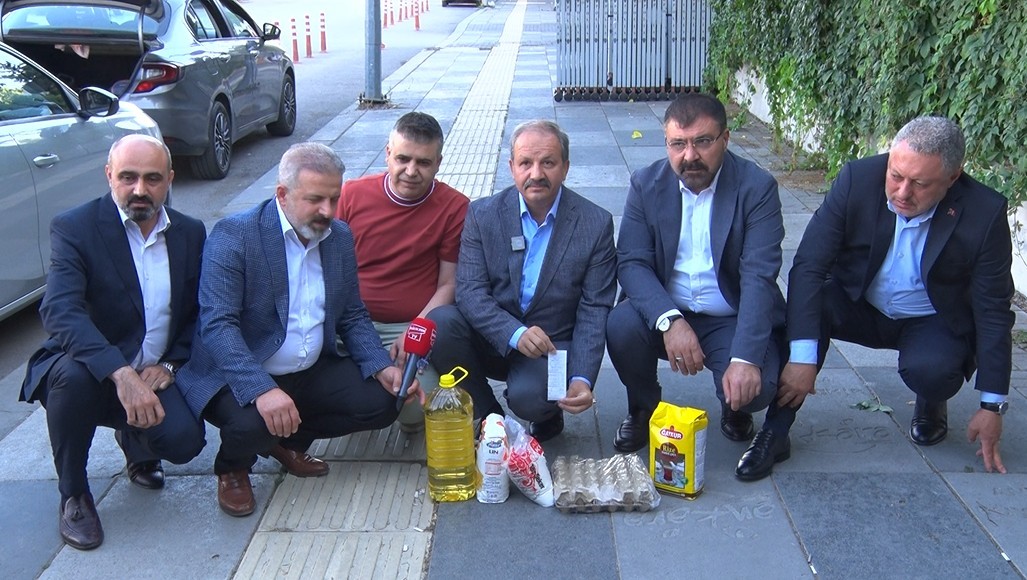 Sağlık-Sen'den bin liralık taban aylığına market alışverişiyle tepki! 5 ürün...