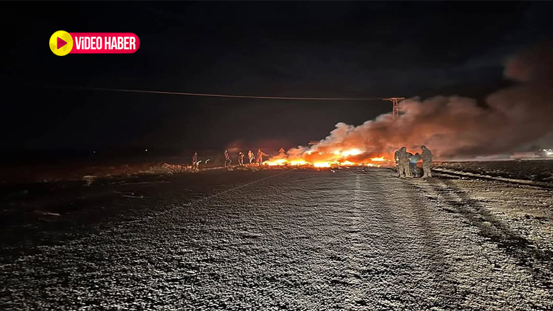 Şanlıurfa’da köylüler ayaklandı: Lastik yakıp yolu kapattılar