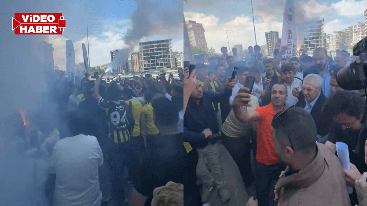 Şanlıurfa’ya gelen Aziz Yıldırım’a coşkulu karşılama!