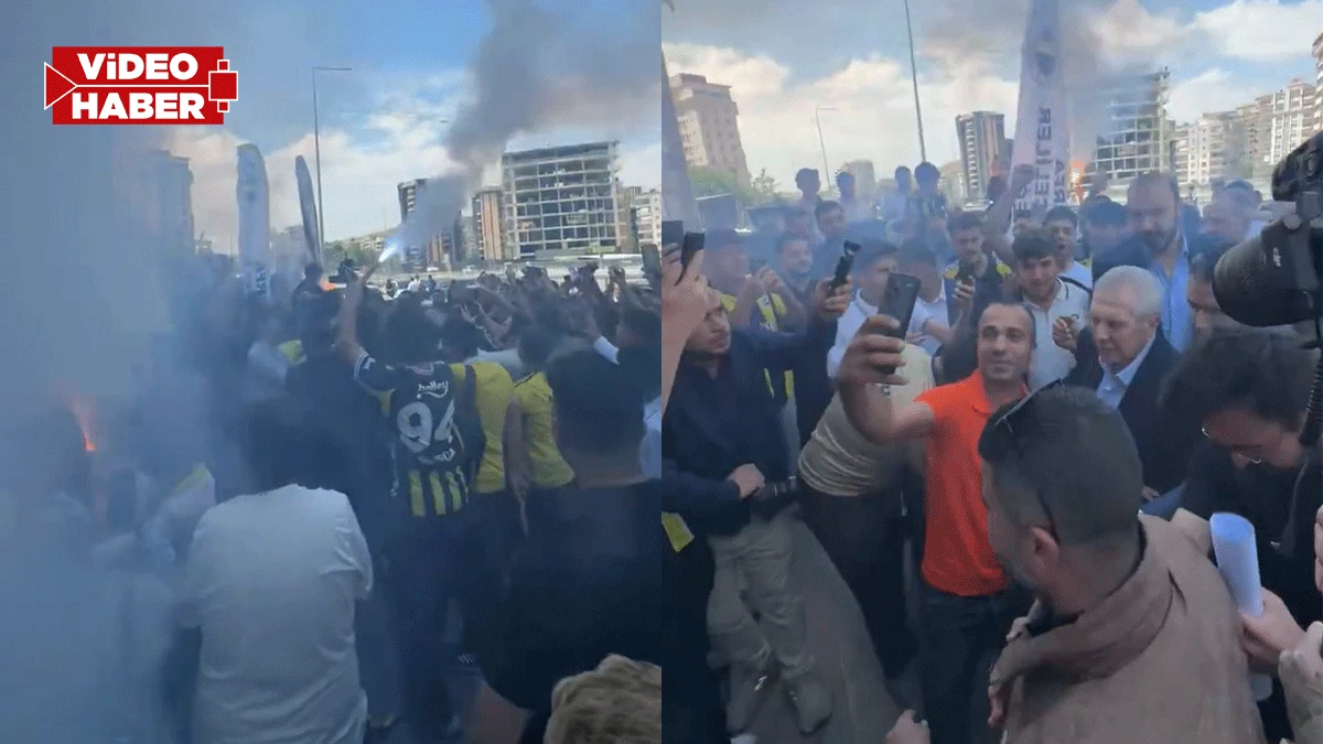 Şanlıurfa’ya gelen Aziz Yıldırım’a coşkulu karşılama!