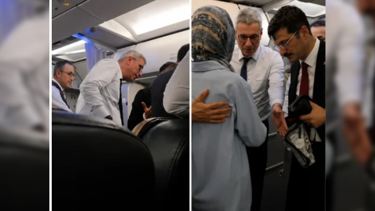 Uçakta rahatsızlandı, ilk müdahaleyi Bakan Memişoğlu yaptı